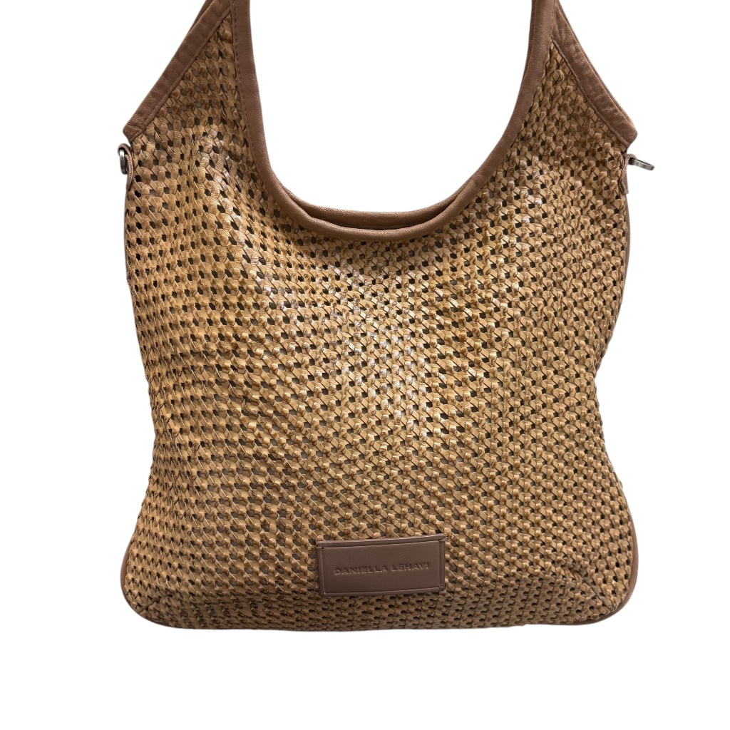 Daniella Lehavi Brown Woven Leather Shoulder Hobo Bag